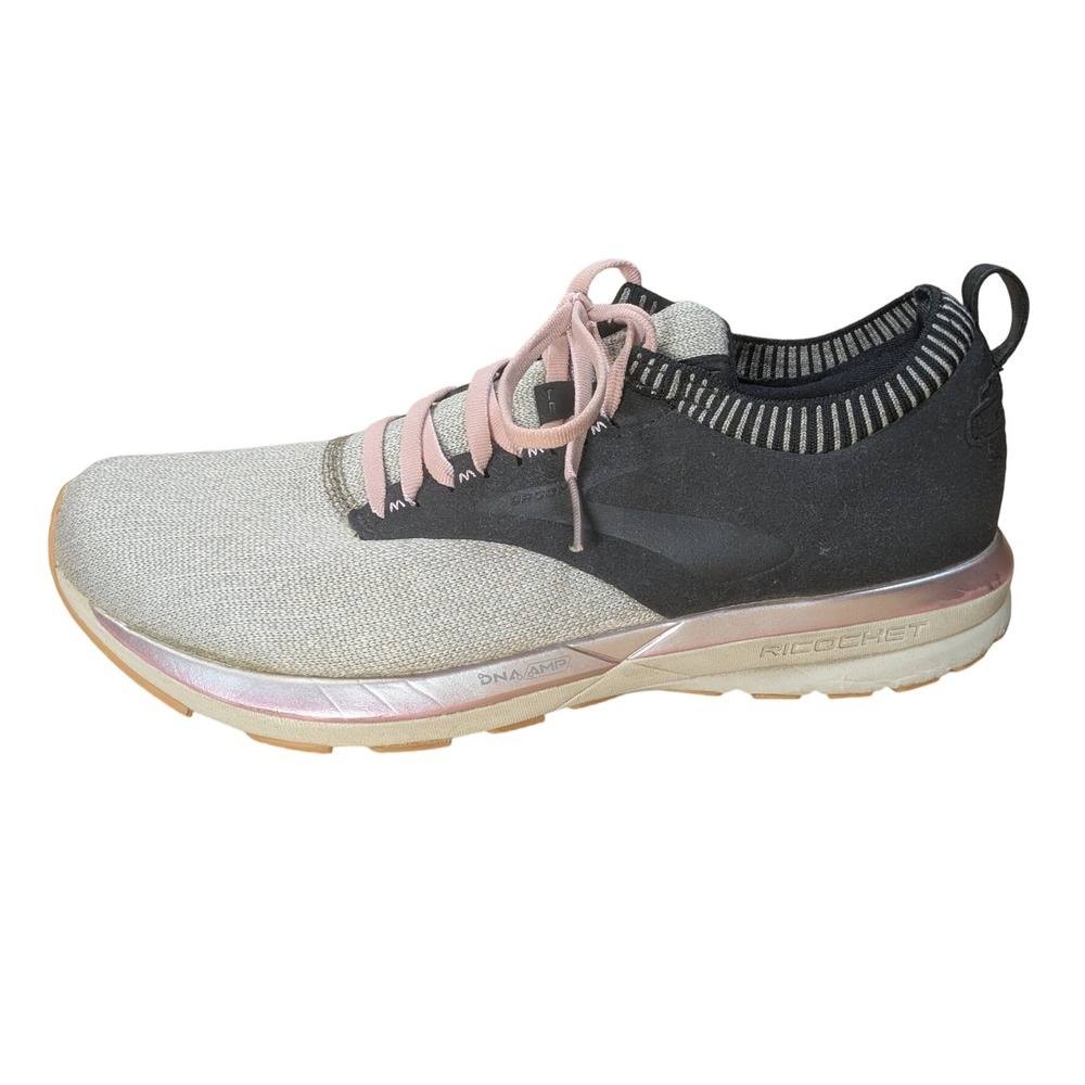 Brooks Ricochet Running Shoes Women's US 11 Gray Black Pink Athletic